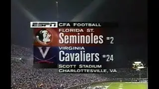 1995 #2 Florida State @ #24 Virginia No Huddle