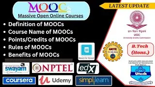 MAKAUT || What is MOOCs? What is MOOCs credit points? Complete guide of MAKAUT MOOCs #makaut #moocs