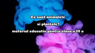 Ce sunt animalele si plantele? |   material educativ pentru clasa a III a.