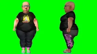 Ted Barrus Dancing Green Screen 2 - I like em big! I like em Chunky!