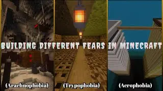 Я создал разные страхи в Minecraft.