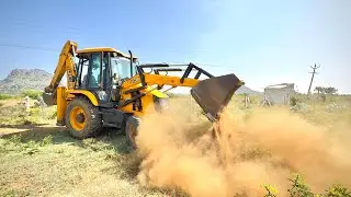 JCB 3DX Backhoe Loader Owner Driving from Land CleaningCleaning work | JCB | JCB video