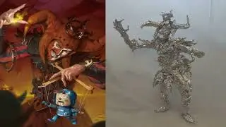 Cult Guildmage - Aluminum Foil Sculpture