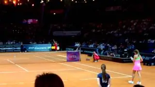 Julia Goerges vs. Belinda Bencic return game @ Porsche Tennis Grand Prix 2015