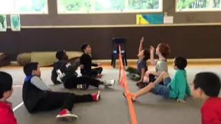 Fundamental Movement Skills - Striking w/hand : Sitting Balloon Volleyball