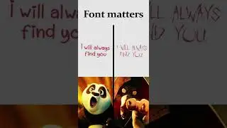 Font matters ☺️💀