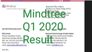 Mindtree Q1 Results 2020 | Mindtree Share News | Share Market News