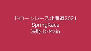 ドローンレース北海道2021 SpringRace D-Main