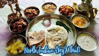 North Indian Thali | Veg Thali Recipe | North Indian Lunch menu Ideas | North Indian Meals - Special