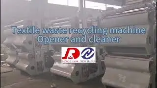 Waste fabric denim polyester fabric recycling tear open into fiber