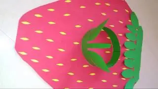 How to make Strawberry costume for fancy dress at home/strawberry costume for kids