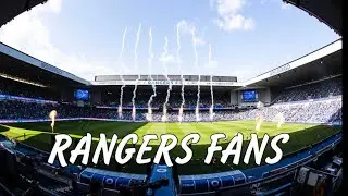 Rangers fans cheering and chanting vs Real Madrid