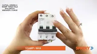 CLIPSAL 4CB350-6 | 50amp Three Pole 6kA Circuit Breaker C Curve