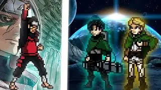 Hokage Hashirama VS Levi 4 Season And Erwin In Jump Force Mugen v11
