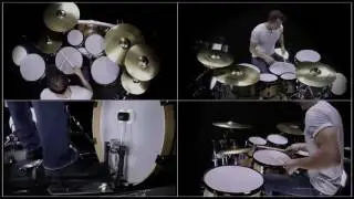 Luke Oswald of www.drumangle.com playing full Jobeky drums and cymbals
