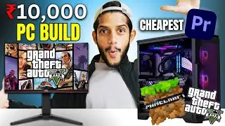 10,000/- Rs Cheapest ⚡ Best Budget Gaming PC Build! 🔥 For 4k Gaming, Editing, Student, Office Work