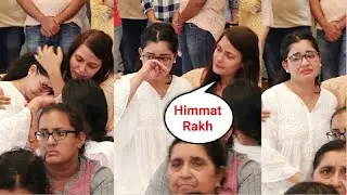 Shubhangi Atre Can't Stop Crying Consoled By A Friend At  Deepesh Bhan Prayer Meet