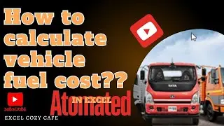 Fuel Cost Calculation Automatic-Using Excel