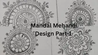 Mandal Mehandi Design Part-1| Mehandi Elements| Sneha's Creativity 
