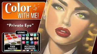 Private Eye 💝  Real Time Realistic Portrait 👩 Blending and Shading with Pan Pastels