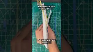 Bombardier CRJ-700 Full build #aircraft #scalemodel #scalemodelbuilding #modelaircraft #hobbycraft