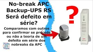 Nobreak APC Back UPS RS 1500 não reconhece a rede elétrica, será um defeito em série do no-break?