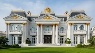 Inside a Royal Neoclassical Palace Mansion | Ultra Luxury White & Gold Dream Home Tour