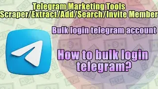 How to bulk login on Telegram?#telegram #telegrambot #telegramaccount