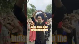 Rajasthani dance in the streets of Belgium