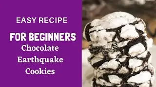 Chocolate Crinkles  Recipe | Earthquake Cookies with Chocolate Fillings