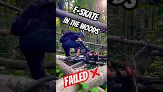 FAILED riding Electric skateboards in the woods 😁 #fail #funny #eskate #skate #fails #memes #esk8