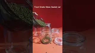Food grade glass sealed jar#glassjars  #glassbottle  #candlejar #foodstorage +86 18563998803