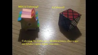 Cubos de Rubik para Modificaciones, MasterSkewb y m&aacute;s... MegaUboxing de 6 Cubos (Unboxing16)