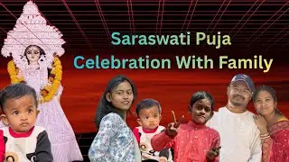 Aaj Saraswati Puja Manayi | Puri Family Ke Sath Puja Aur Prasad | Full Family Vlog