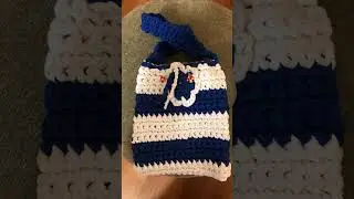 T-shirt yarn cotton crochet bag for wheelchair, iPhones cases carriers, etc #crochetbagcotton