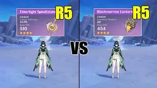 Nefer BEST F2P Weapons - Etherlight vs Blackmarrow R5 // Genshin impcat