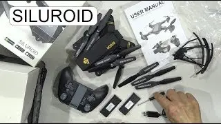 UNBOXING VISUO SILUROID DRONE XS809HW VGA WIFI FPV RC QUADCOPTER