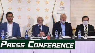 Chairman PCB Ehsan Mani, CEO Wasim Khan and COO Salman Naseer Press Conference | PCB | MA2L