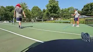Big Red and Ben Wenger the banger vs Dylan Godwin and Andrew in AIP pickleball pop-up final