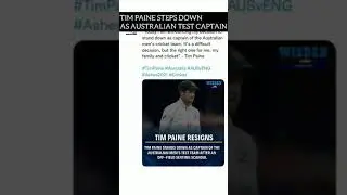 Tim Paine steps down as Australian Men's Test Captain | #shorts #australia #cricketnews