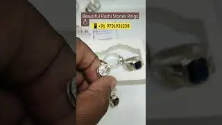 Beautiful Rashi Stones Silver Rings ✨ +91 9731931238 #rashistone #rashiratan #ytstudio  #silverset