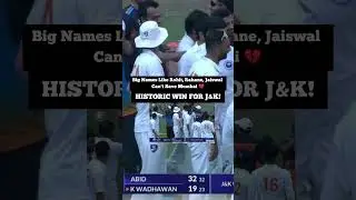 Jammu & Kashmir create history Win Over Star-Studded Team #cricket #trending #cricketlover