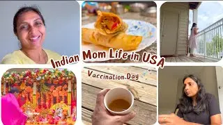 Baby Vaccination Experience in USA II Home Cooking Paneer Roll | Jagannath Temple Visit