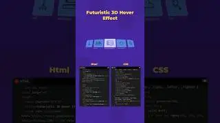 Futuristic 3d hover Effect in html and css 