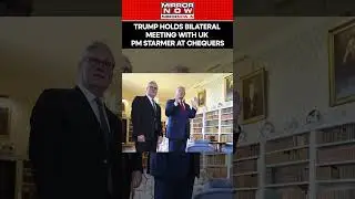 Trump Holds Bilateral Meeting With UK PM Starmer At Chequers Ahead Of Tech Deal  | Watch | #shorts