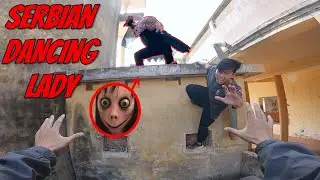 SERBIAN DANCING LADY | ESCAPE FROM THE HAUNTED HOUSE (PART 3) | HORROR STORY PARKOUR POV