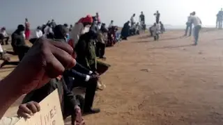 Fists raised for Floyd on Africa's western shore