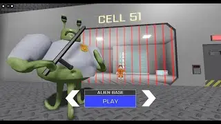 BARRY'S ALIEN BASE PRISON RUN! OBBY roblox! Gameplay Walkthrough No Death 4K #obby #scaryobby
