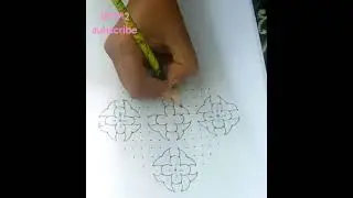 18*2*2 muggu//easy rangoli for beginners