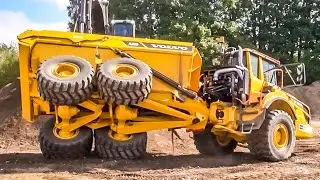 Volvo Dumper & Excavator! What a CRAZY ACTION!!!
